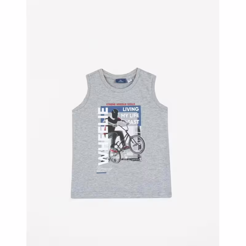 CHICCO Boys Wheelie Tank Light Grey