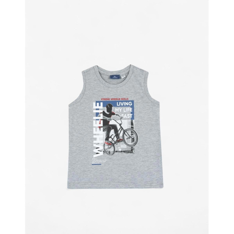 CHICCO Boys Wheelie Tank Light Grey