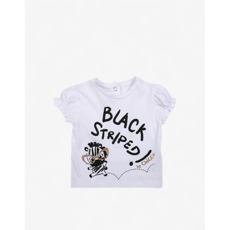 CHICCO Girls Knitted Tee White Printed