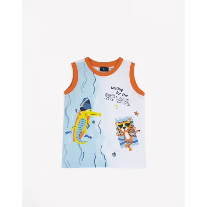 CHICCO Boys Tank White/Multi
