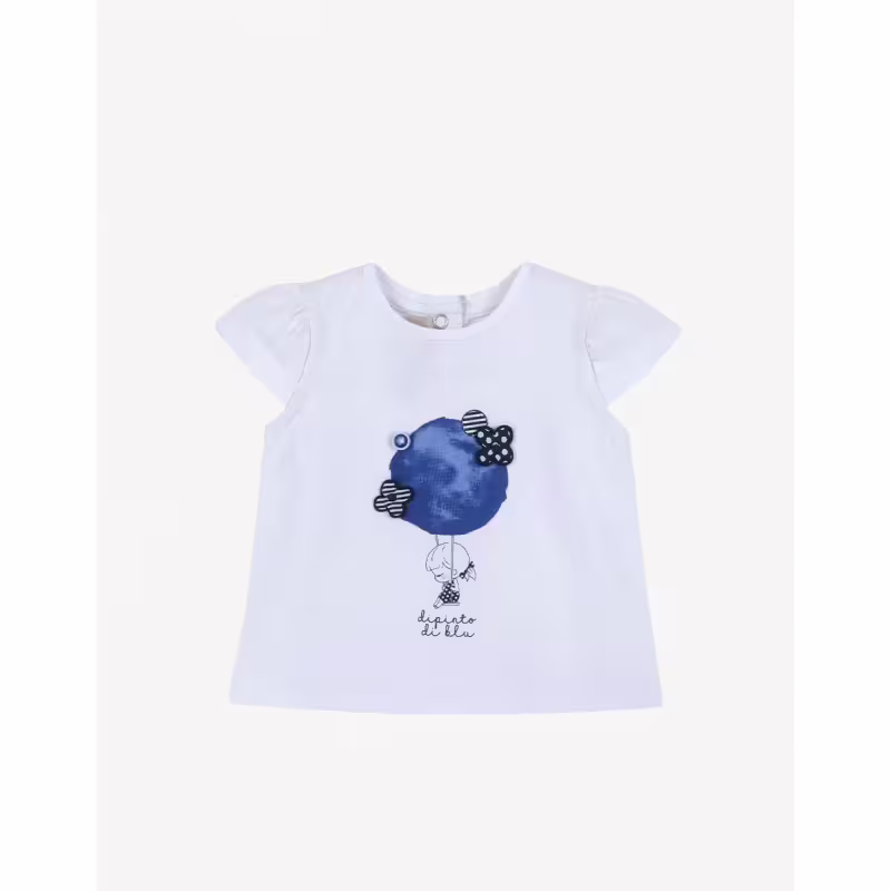 CHICCO Girls Tee White/Blue