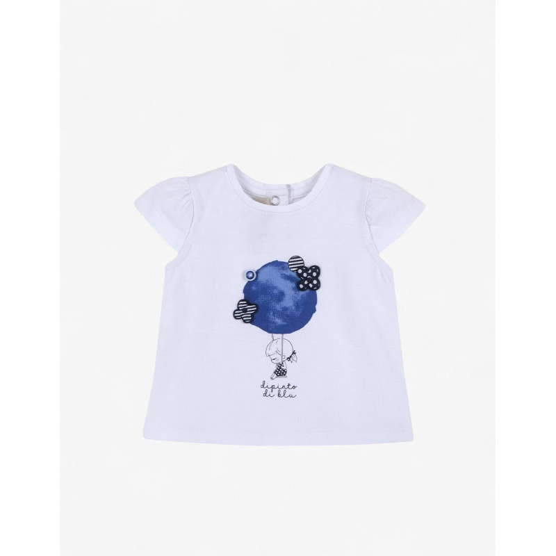 CHICCO Girls Tee White/Blue