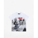 CHICCO Boys Wheelie Sunday Tee White Printed