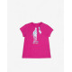 CHICCO Girls Giraffe Tee Dark Pink