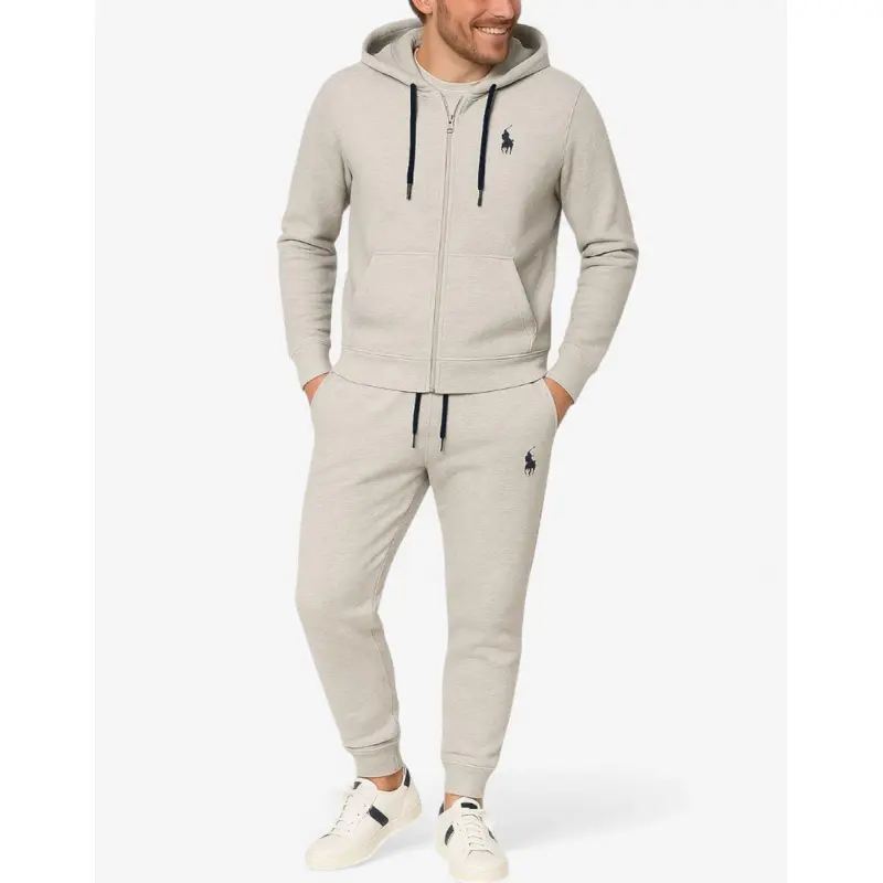 US POLO Full Zip Hooded Tracksuit Grey