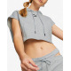 PUMA Dare To Hooded Cropped Top Grey