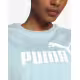 PUMA Essentials Cropped Logo Tee Blue