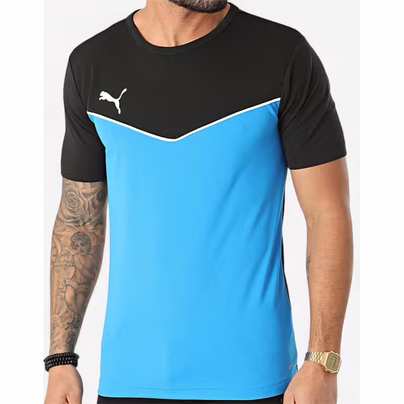 PUMA IndividualRISE Jerse Tee Blue M