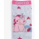 CHICCO 1-Pair Girls Unicorn Socks Grey/Pink