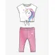 CHICCO Girls Leggings And Tee Set Dark Pink