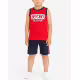 CHICCO Boys Shorts And Tank Top Set Medium Red