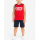 CHICCO Boys Shorts And Tank Top Set Medium Red