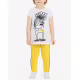 CHICCO Girls Pants And Tee Set White/Yellow