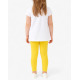 CHICCO Girls Pants And Tee Set White/Yellow