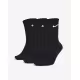 NIKE 3-Pack Value Cushioned Crew Socks Black