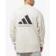ADIDAS Basketball Sweatshirt Light Grey