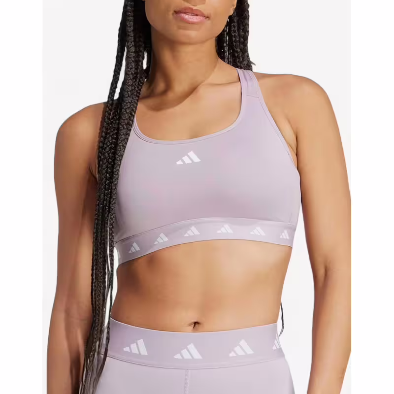 ADIDAS Powerreact Training Medium-Support Techfit Bra Purple