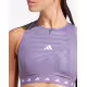 ADIDAS Powerimpact Medium-Support Techfit High-Neck Zip Bra Purple