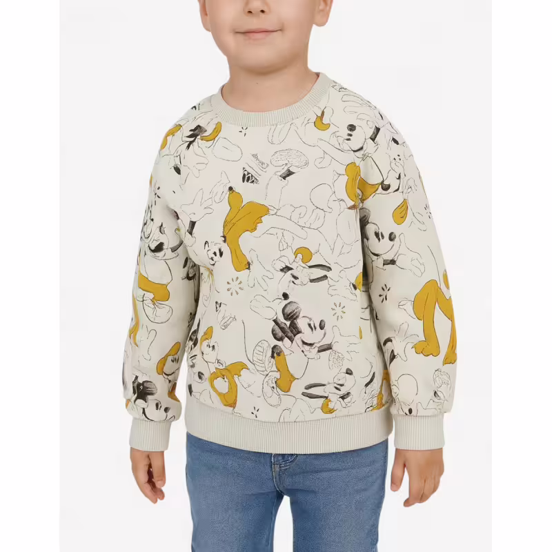 ADIDAS x Disney Mickey Mouse Sweatshirt Off White/Yellow