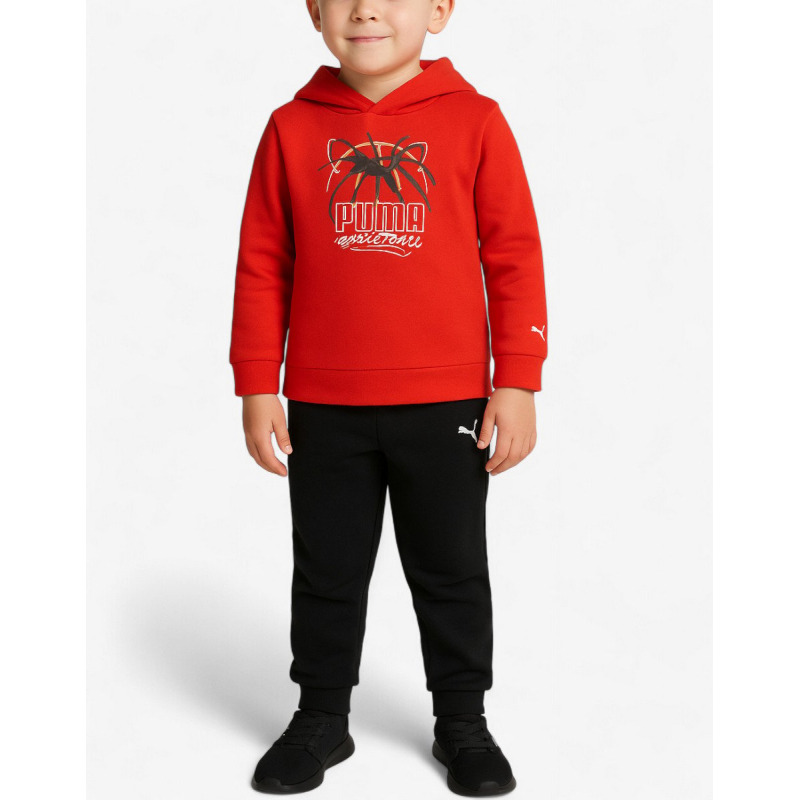 PUMA Minicats Basketball Set Red/Black