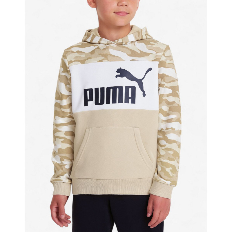 PUMA Essentials Camo Hoodie Beige