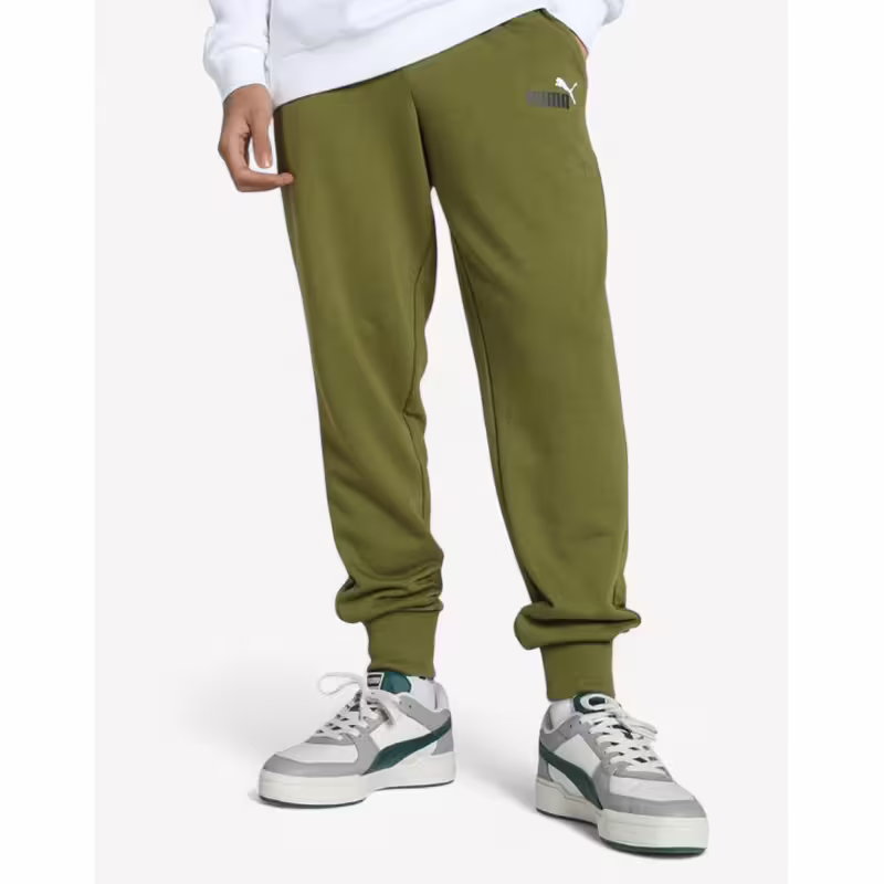 PUMA Essentials+ 2 Color Logo Pants Olive