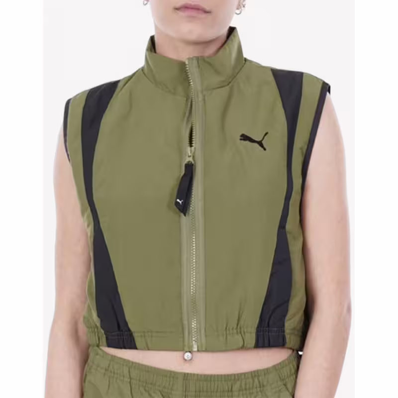PUMA Dare To Woven Vest Green