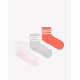 ADIDAS 3-Packs Sportswear 3-Stripes Cushioned Low-Cut Socks Multicolor