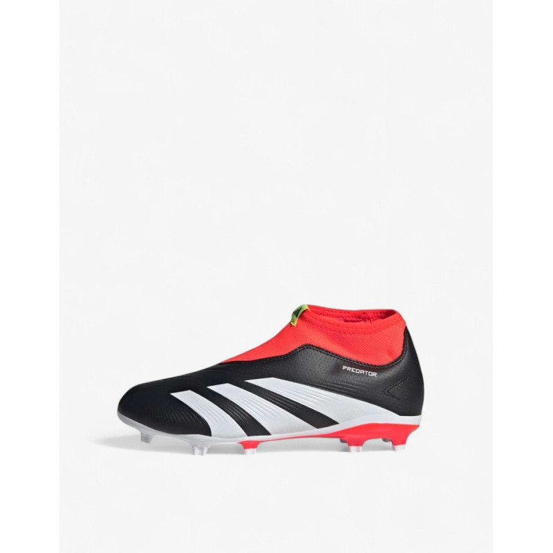 ADIDAS Predator 24 League Laceless Firm Ground Boots Black/Red