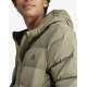 ADIDAS Sportswear Helionic Stretch Hooded Down Jacket Green