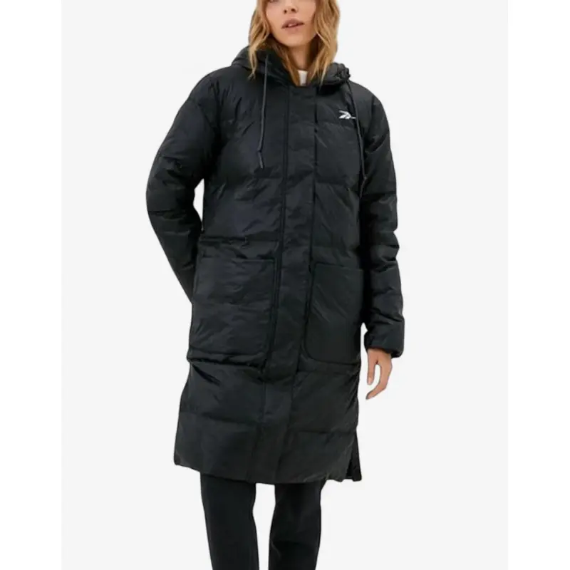 REEBOK Outerwear Long Down Jacket Black