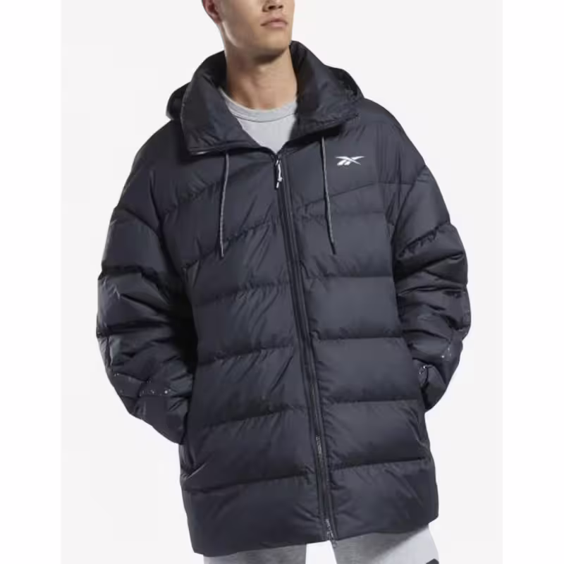REEBOK Vector Long Down Jacket Black