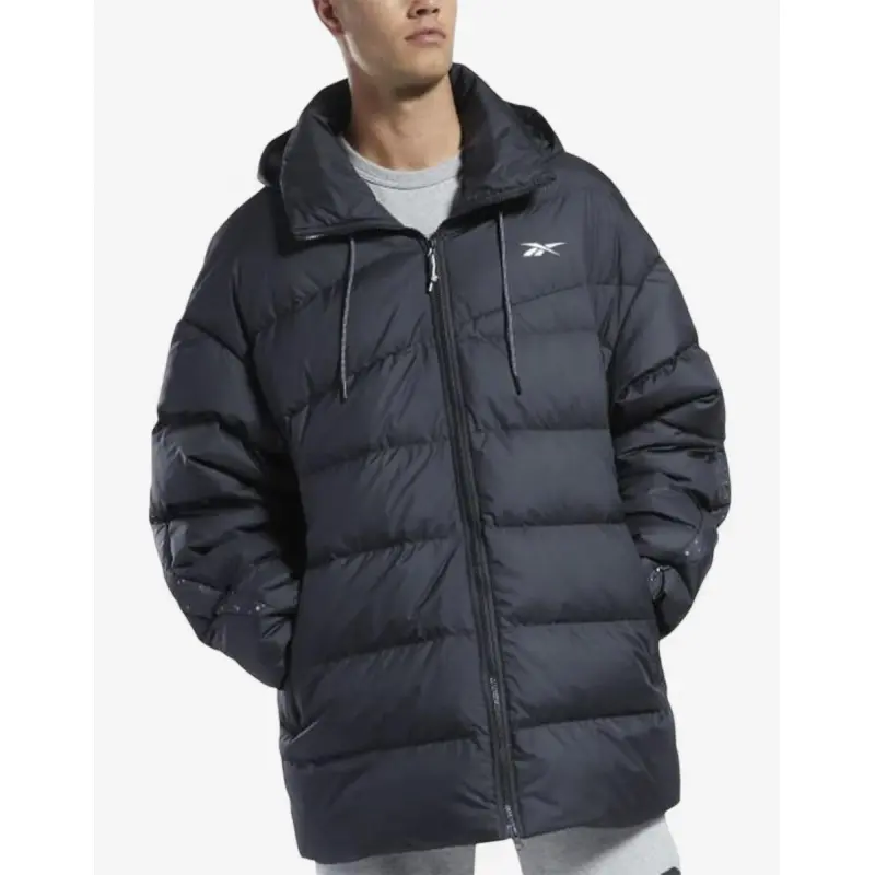 REEBOK Vector Long Down Jacket Black