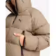 PUMA Long Hooded Down Coat Beige