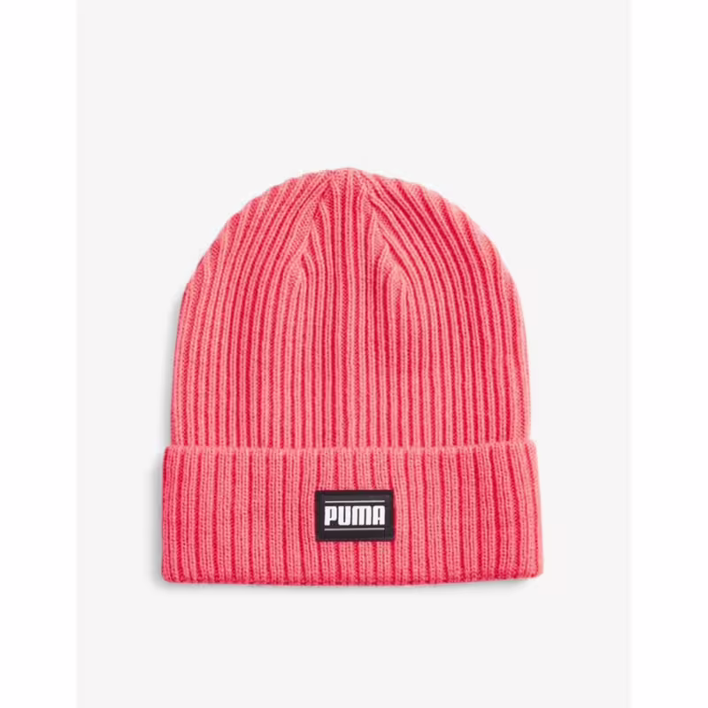 PUMA Ribbed Classic Cuff Beanie Pink