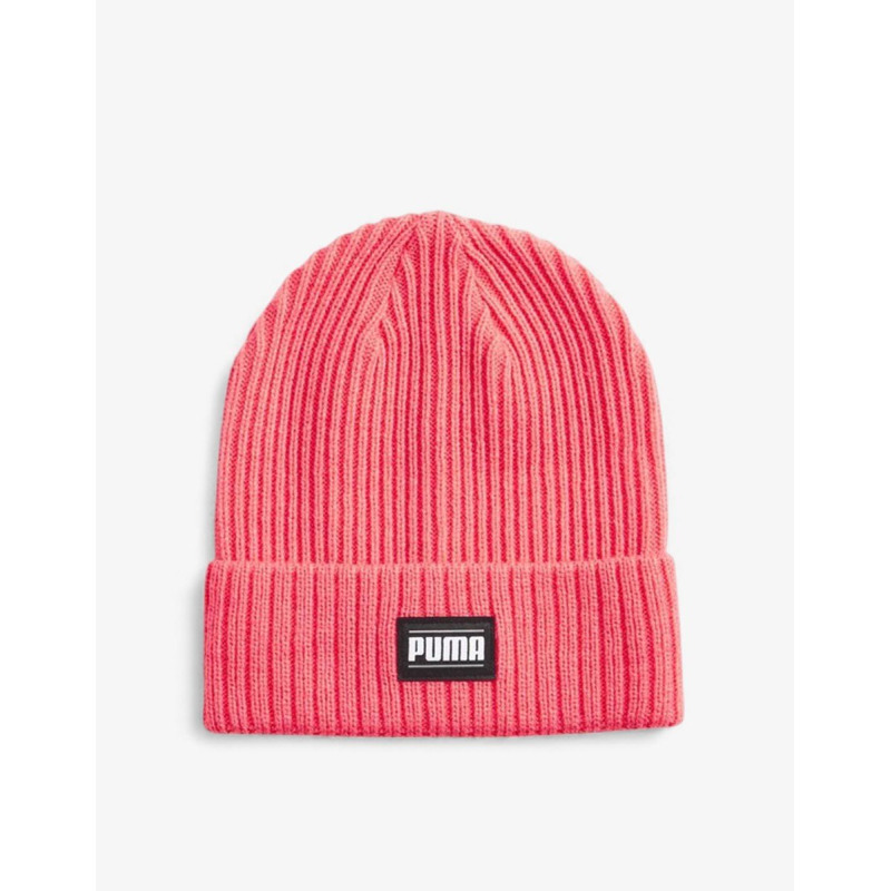 PUMA Ribbed Classic Cuff Beanie Pink