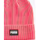 PUMA Ribbed Classic Cuff Beanie Pink