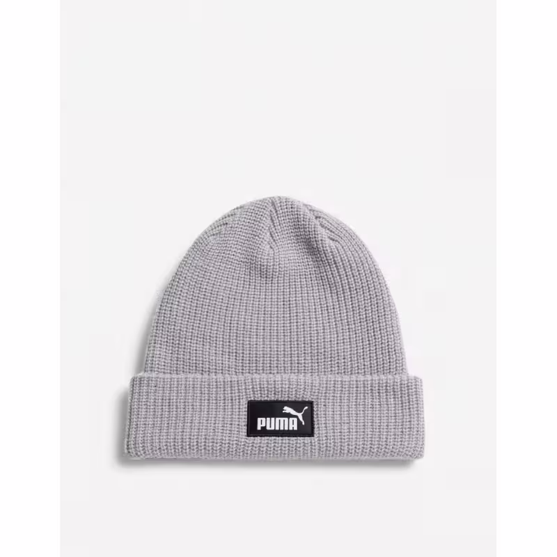 PUMA Essentials High Crown Beanie Grey