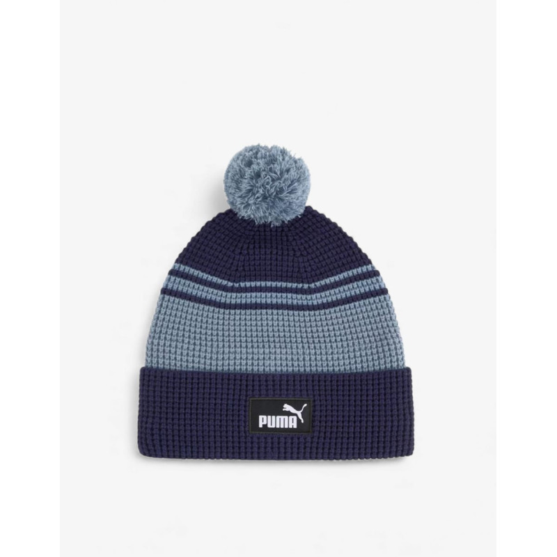 PUMA Essentials Mid Crown Pom Beanie Navy