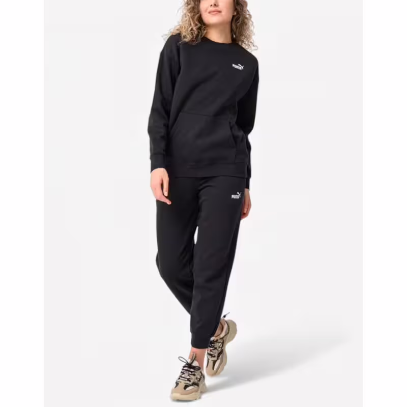 PUMA Sweat Fleece Relaxed Suit Black