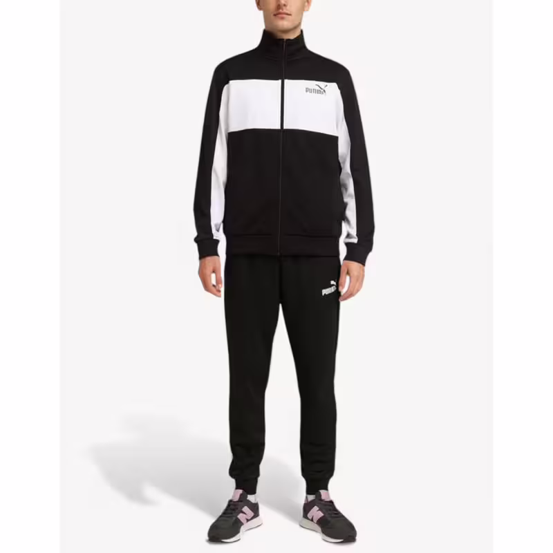 PUMA Poly Colorblock Suit Black/White