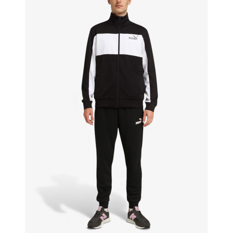PUMA Poly Colorblock Suit Black/White
