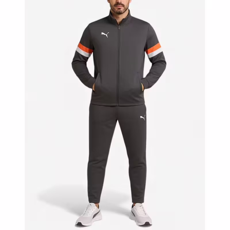 PUMA IndividualRise Slim Fit Football Tracksuit Grey