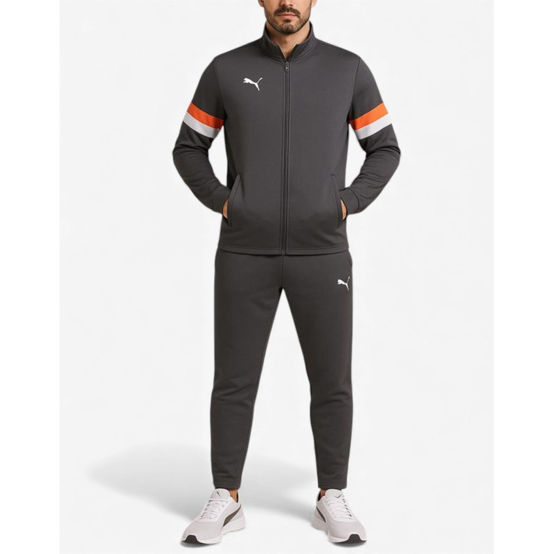 PUMA IndividualRise Slim Fit Football Tracksuit Grey