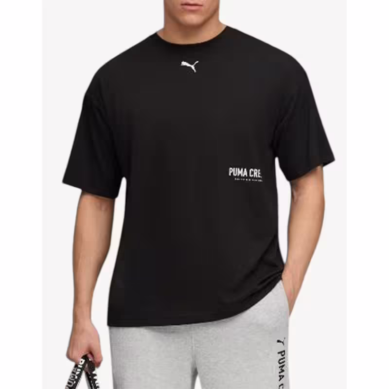 PUMA Graphic Oversize Training Tee Black
