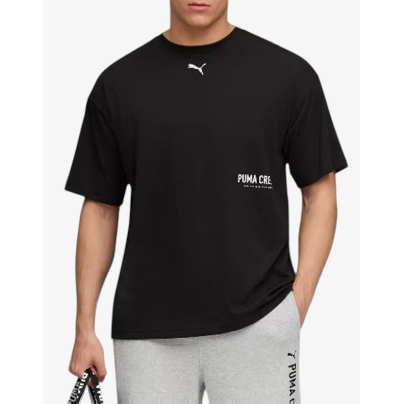 PUMA Graphic Oversize Training Tee Black