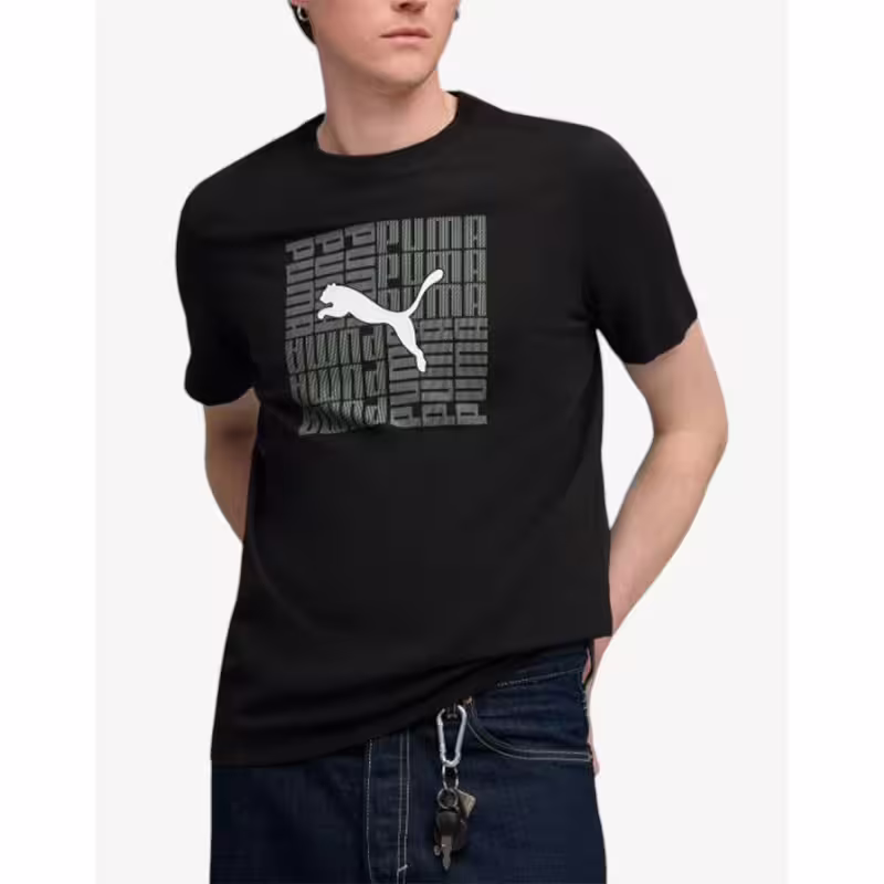 PUMA Graphic Box Tee Black