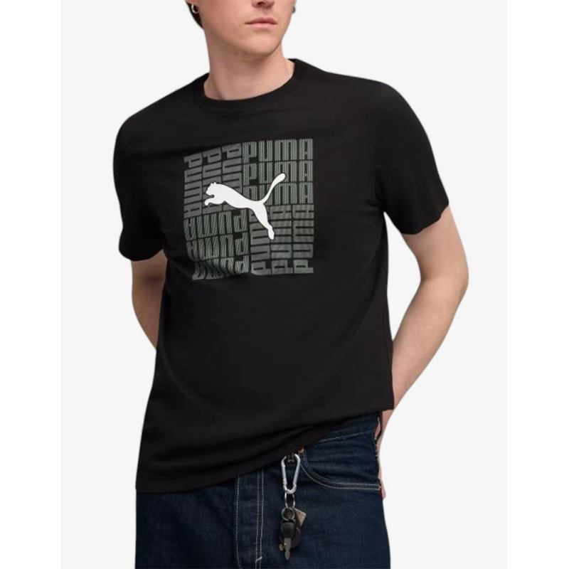 PUMA Graphic Box Tee Black