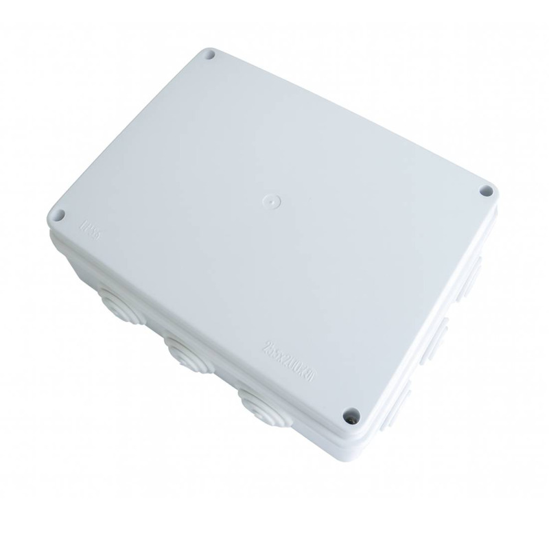 Разклонителна кутия, 10ка, открит монтаж, бяла, 200x155x80mm, IP55