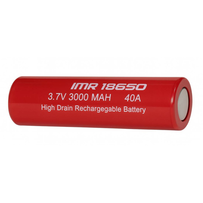 Акумулаторна батерия IMR, презареждаема, за пакет, 3,7VDC, 3000mAh, 18650, Li-ion